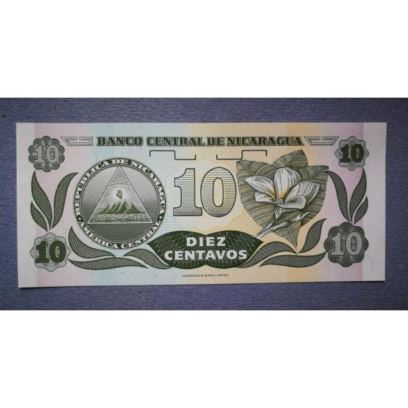 Nicaragua 10 Centavos 1991 UNC