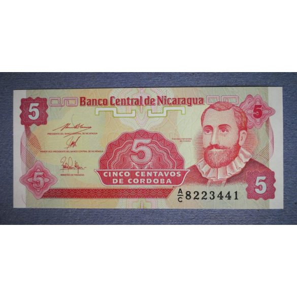 Nicaragua 5 Centavos 1991 UNC