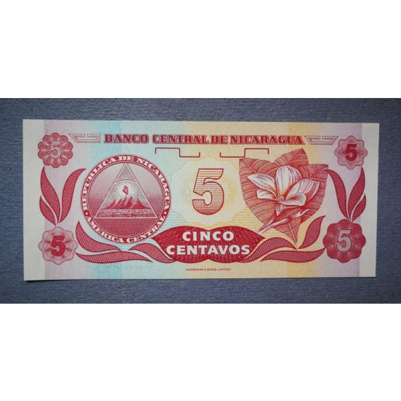 Nicaragua 5 Centavos 1991 UNC