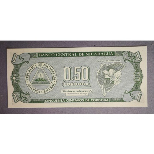 Nicaragua 1/2 Cordoba 1992 UNC