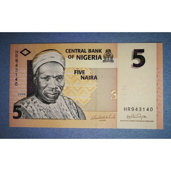 Nigéria 5 Naira 2006 UNC