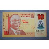 Nigeria 10 Naira 2011 UNC