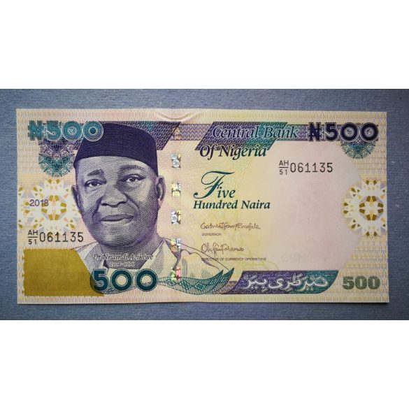 Nigéria 500 Naira 2018 UNC