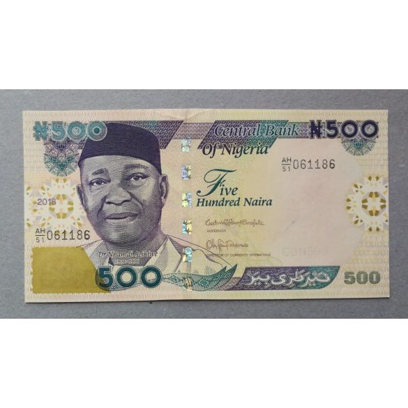 Nigéria 500 Naira 2018 UNC