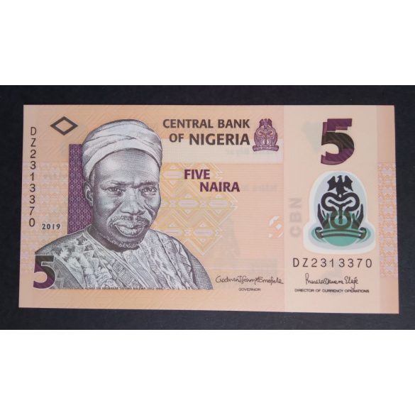 Nigeria 5 Naira 2019 UNC