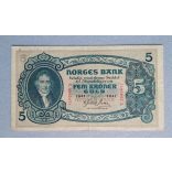 Norway 5 Kroner 1941 F