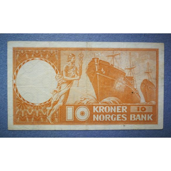 Norway 10 Kroner 1957 F