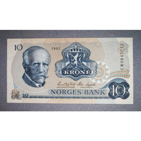 Norvégia 10 Kroner 1982 aUNC+