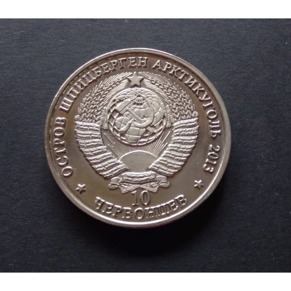 Norvégia-Spizbergák 10 Chervoncev 2013 UNC Sztálin halálának 60. évfordulója