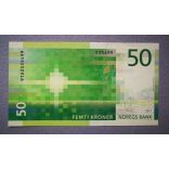 Norway 50 Kroner 2017 AUNC