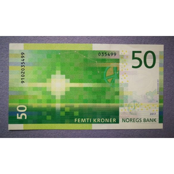 Norway 50 Kroner 2017 AUNC