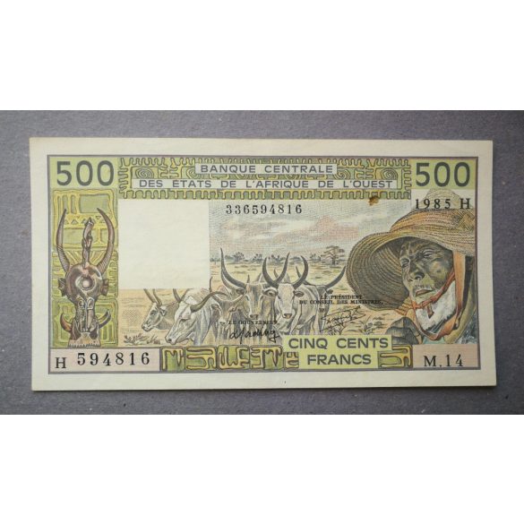 West African States Niger 500 Francs 1985 XF