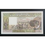 West African States Mali 500 Francs 1989 Unc