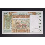 Nyugat-afrikai Államok Togo 500 Francs 1991 Unc