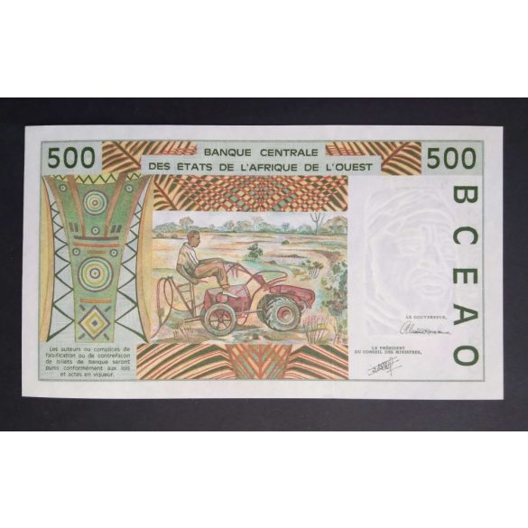 Nyugat-afrikai Államok Togo 500 Francs 1991 Unc