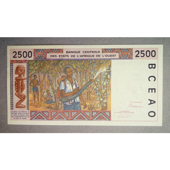 Nyugat-afrikai Államok Benin 2500 Francs 1993 aUnc+