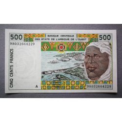 West African States, Ivory Coast 500 Francs 1998 Unc