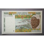 Nyugat-afrikai Államok Togo 500 Francs 1999 Unc-