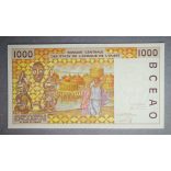West African States Togo 1000 Francs 2002 Unc
