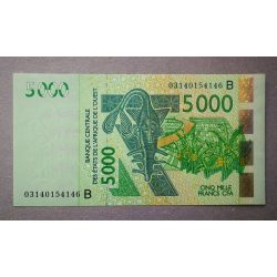 West African States Benin 5000 Francs 2003 Unc