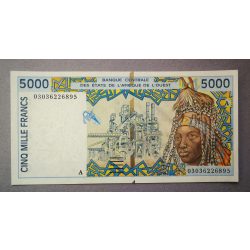 West African States Ivory Coast 5000 Francs 2003 Unc