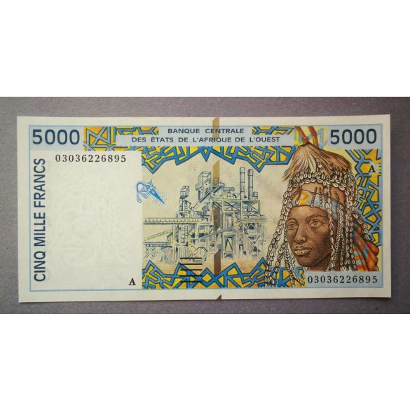 Nyugat-afrikai Államok Elefántcsontpart 5000 Francs 2003 Unc