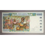 West African States Ivory Coast 5000 Francs 2003 Unc