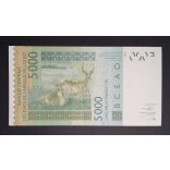 West African States Senegal 5000 Francs 2022 Unc