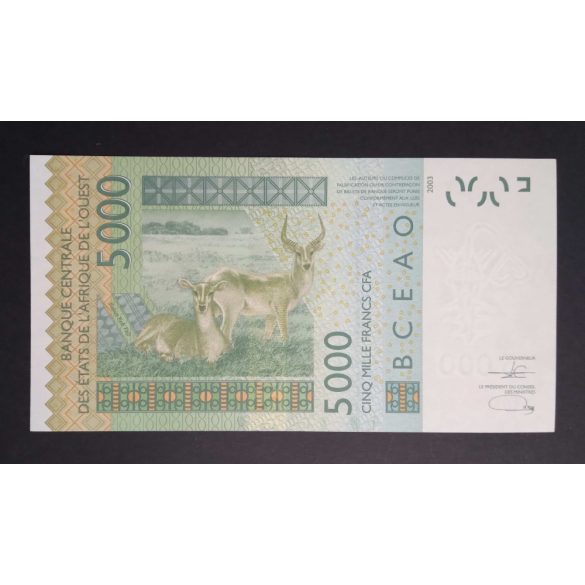 West African States Senegal 5000 Francs 2022 Unc