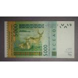 West African States Togo 5000 Francs 2003 Unc