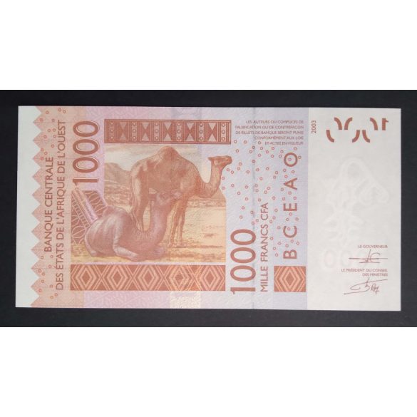 West African States 1000 Francs 2012 Unc