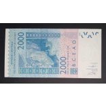West African States 2000 Francs 2012 Unc