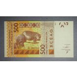 West African States Bissau-Guinea 500 Francs 2012 Unc