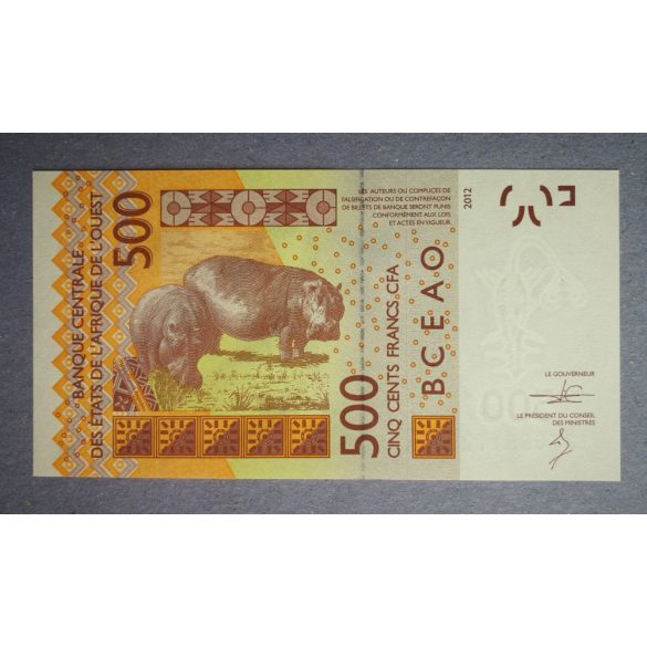 West African States Togo 500 Francs 2012 Unc