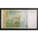 West African States Guinea-Bissau 5000 Francs 2017 Unc