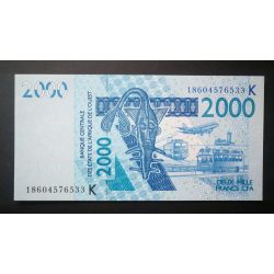 Nyugat-afrikai Államok Szenegál 2000 Francs 2018 Unc