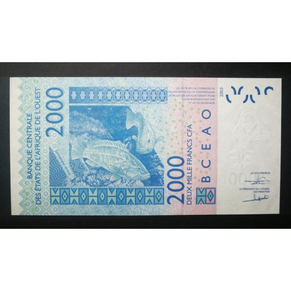 Nyugat-afrikai Államok Szenegál 2000 Francs 2018 Unc