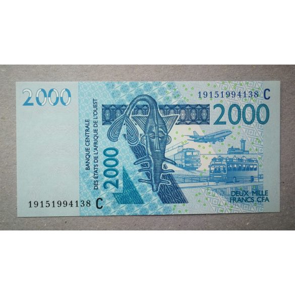 West African States Burkina Faso 2000 Francs 2003 Unc