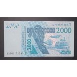 West African States Togo 2000 Francs 2012 Unc