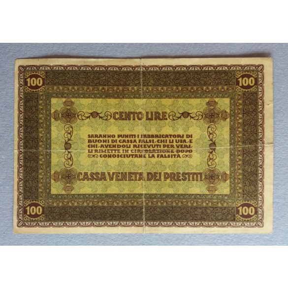 Italy 100 Lire 1918 F+