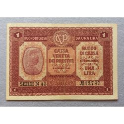 Olaszország 1 Lire 1918 XF+
