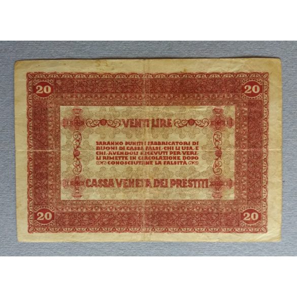 Italy 20 Lire 1918 F