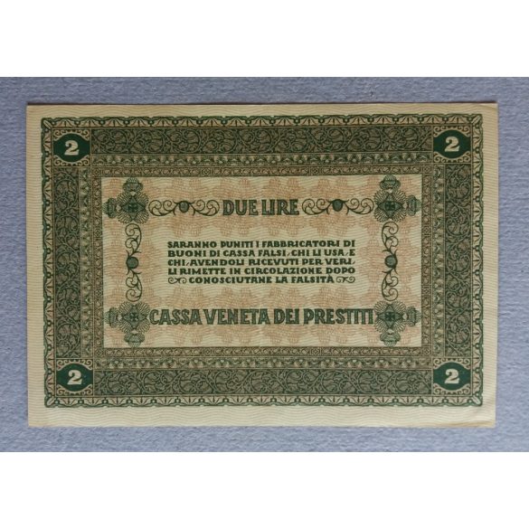 Italy 2 Lire 1918 XF+