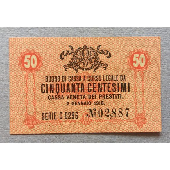 Italy 50 Centesimi 1918 aUNC