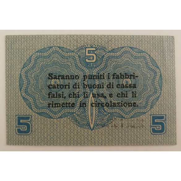 Italy 5 Centesimi 1918 aUNC