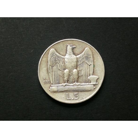 Italy 1930 5 Lira 4.9 g silver