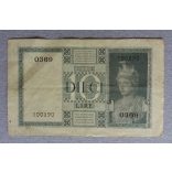 Italy 10 Lire 1938 F+