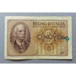 Italy 5 Lire 1940 F+