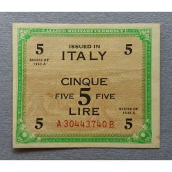 Italy 5 Lire 1943 aUNC