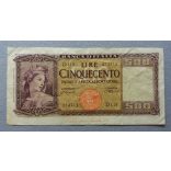 Italy 500 Lire 1947 F-